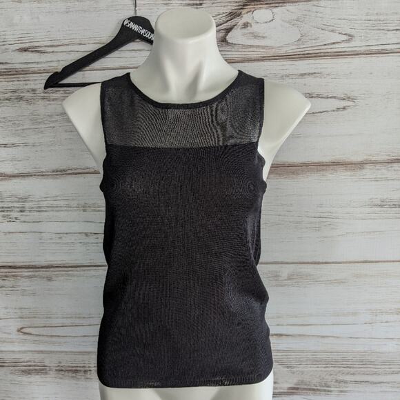 Express Sleeveless Sweater with Sheer Detail sz Medium - Picture 1 of 5